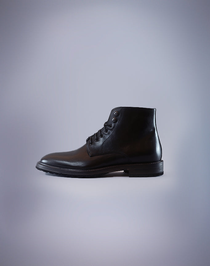 Flecs Italian made genuine leather boots. - Thor Nero