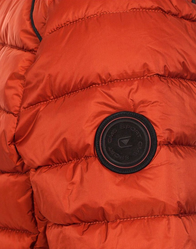 Casa-Moda quilted outdoor jacket with hood (Orange) -  513712100 / 414