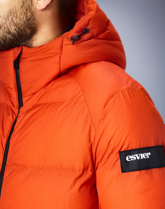 Animal free ANTARKTIKA Coat in Orange.